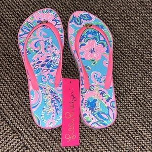 Lily Pulitzer flip flops